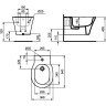 Биде IDEAL STANDARD CONNECT AIR подвесное E026601