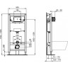 Комплект IDEAL STANDARD TESI подвесной унитаз+инсталляция+кнопка P386801